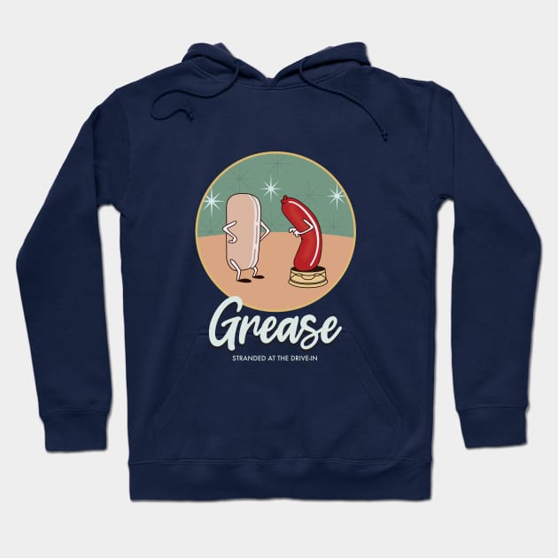 Grease - Alternative Movie Poster Hoodie by MoviePosterBoy